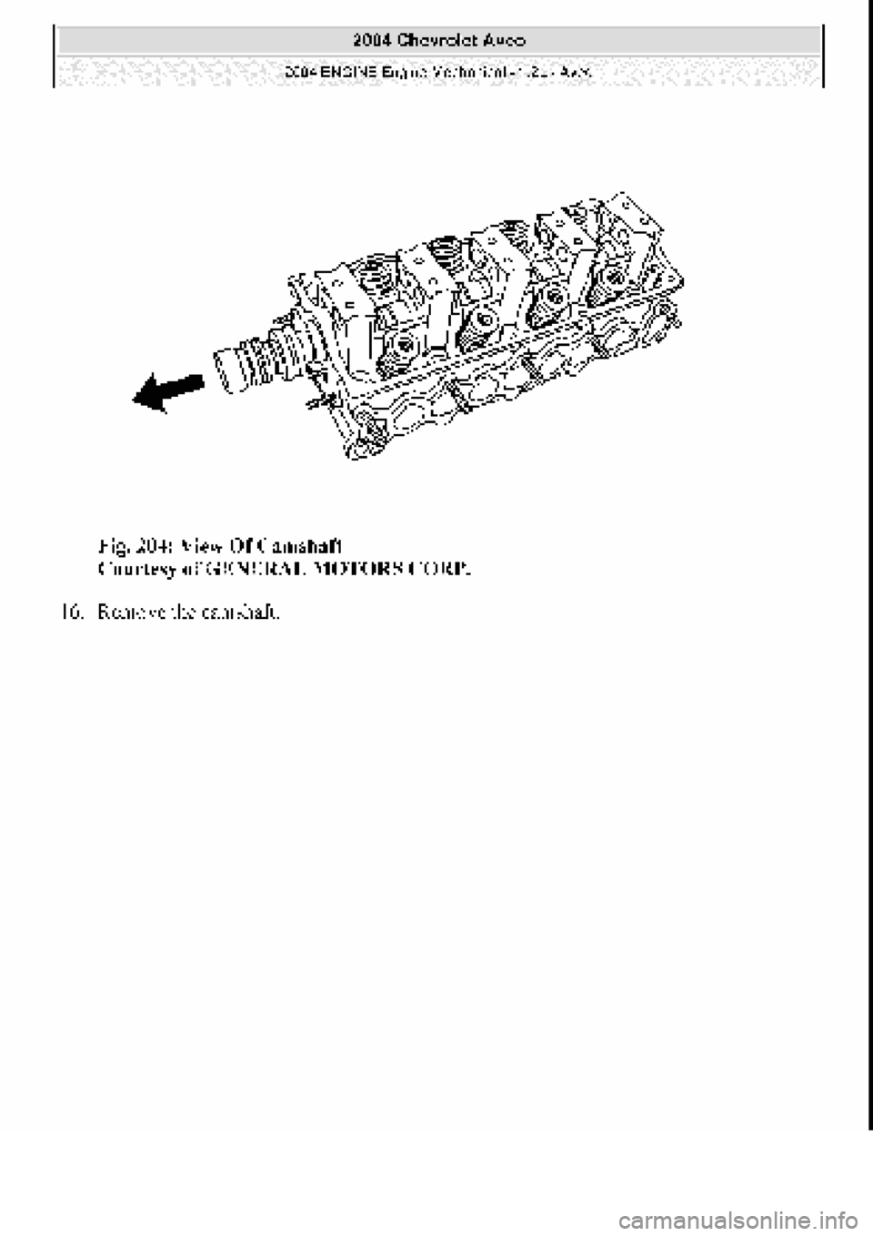 CHEVROLET AVEO 2002  Service Repair Manual 