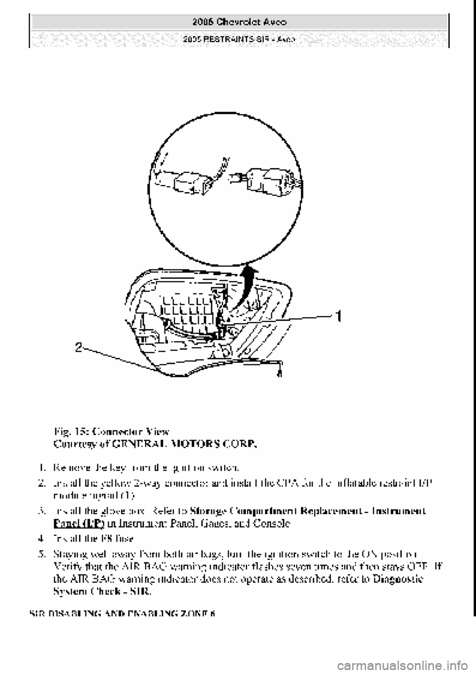 CHEVROLET AVEO 2002  Service Repair Manual 