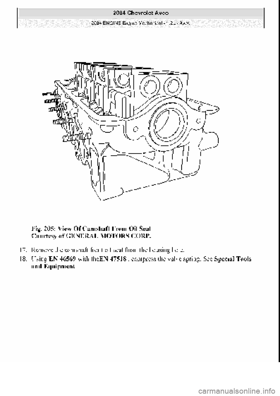 CHEVROLET AVEO 2002  Service Repair Manual 