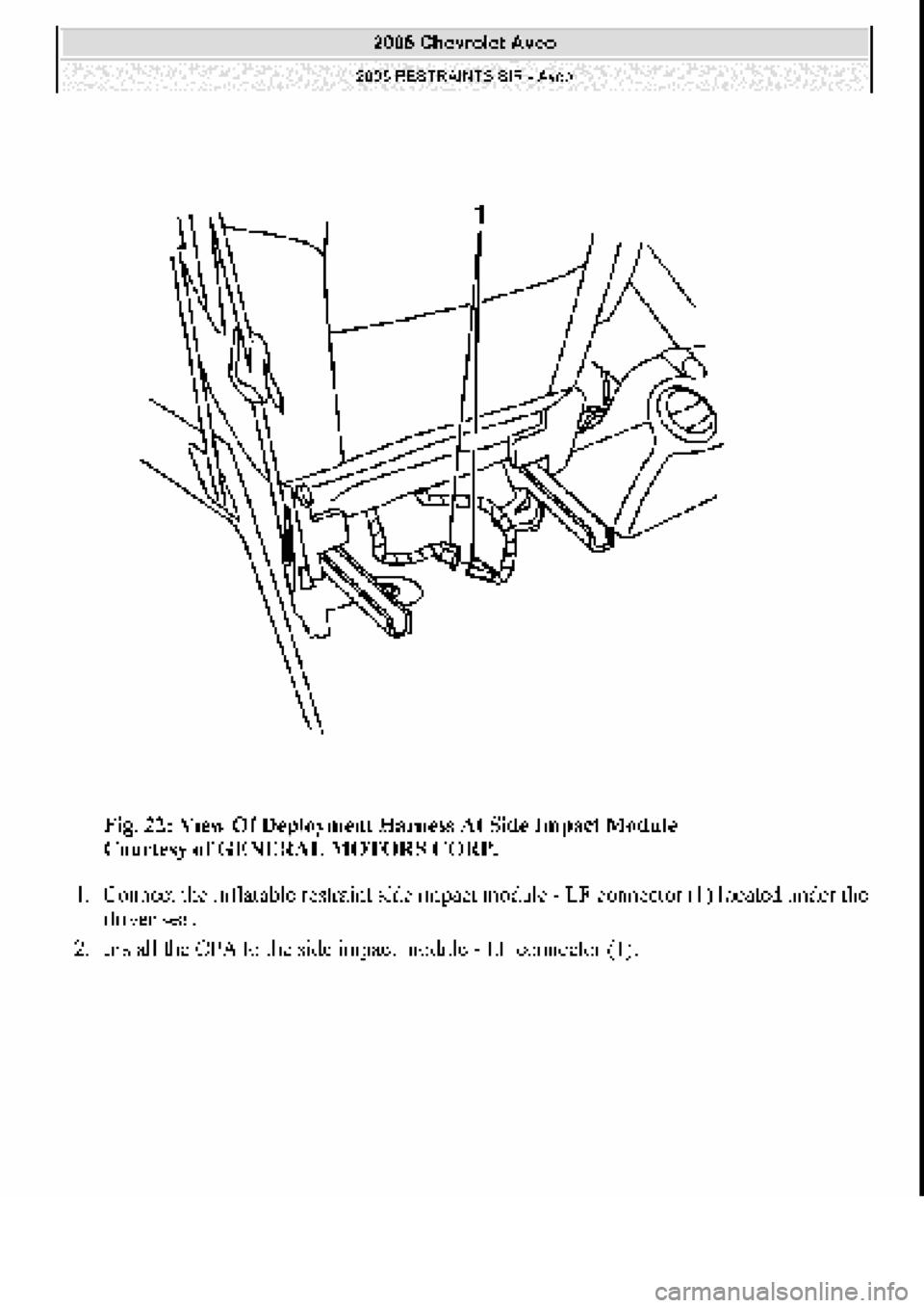 CHEVROLET AVEO 2002  Service Repair Manual 