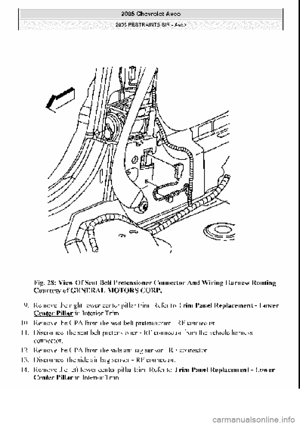 CHEVROLET AVEO 2002  Service Repair Manual 