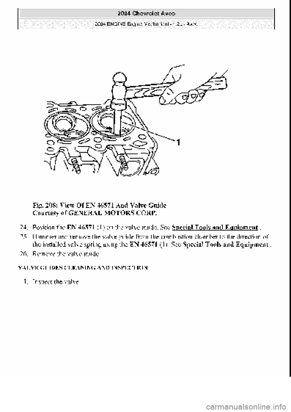 CHEVROLET AVEO 2002  Service Repair Manual 