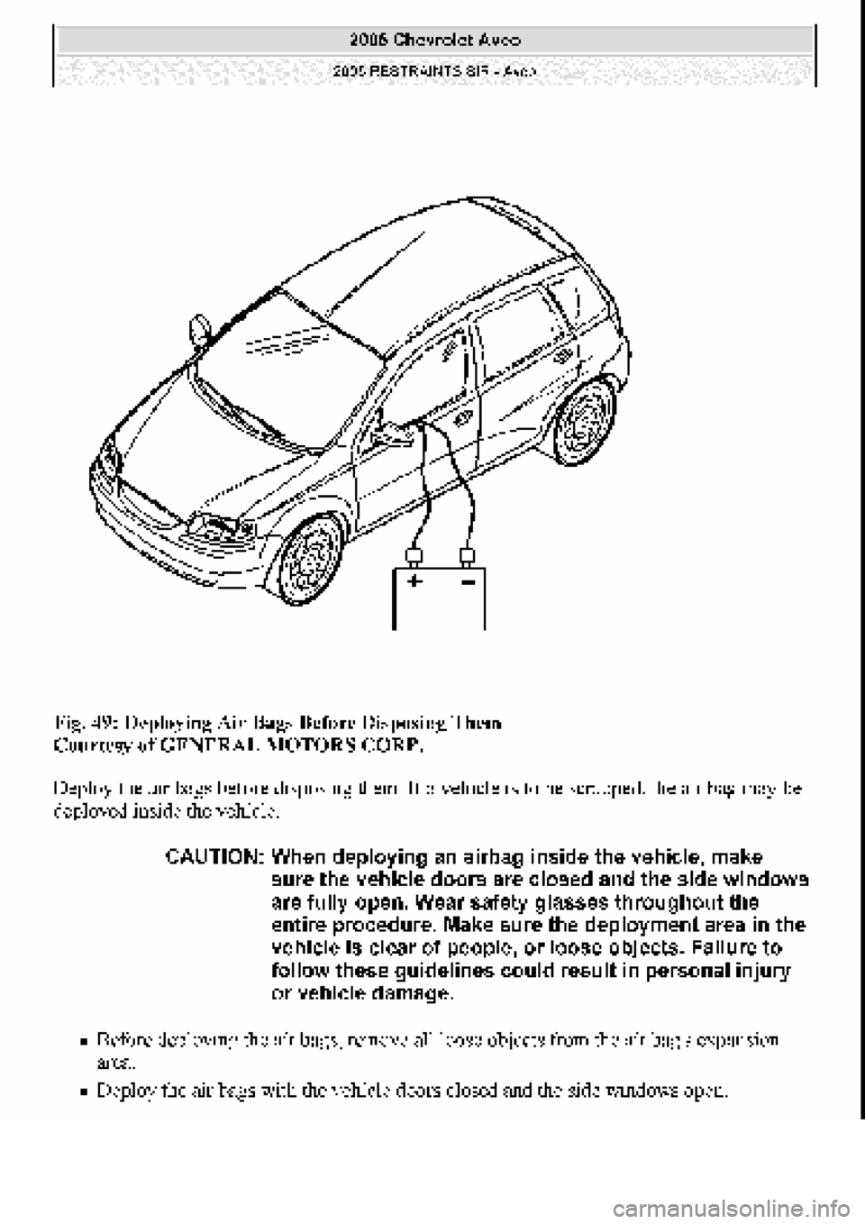 CHEVROLET AVEO 2002  Service Repair Manual 