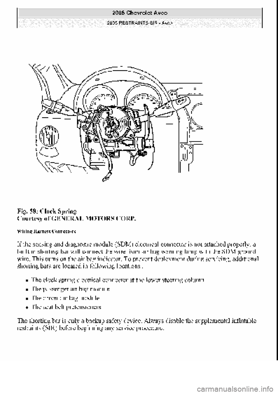 CHEVROLET AVEO 2002  Service Repair Manual 