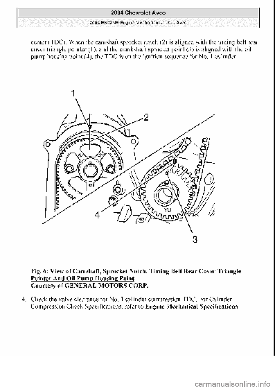 CHEVROLET AVEO 2002  Service Repair Manual 