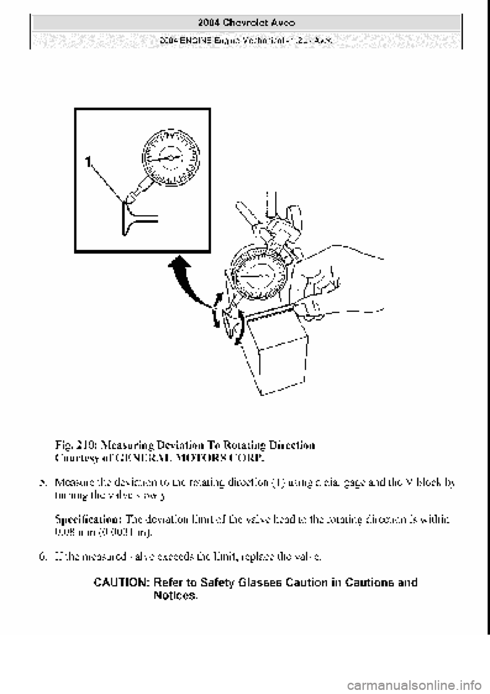 CHEVROLET AVEO 2002  Service Repair Manual 