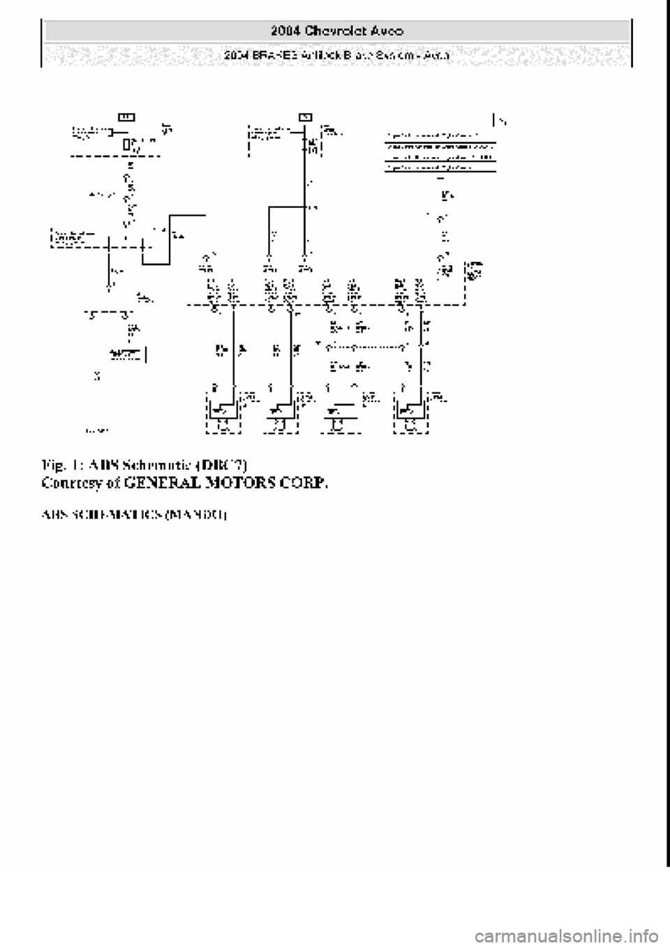 CHEVROLET AVEO 2002  Service Repair Manual 