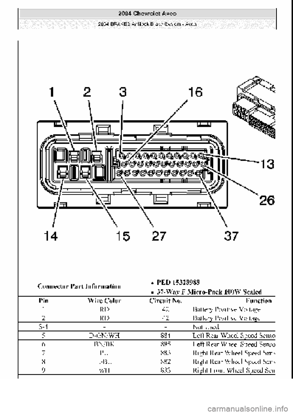 CHEVROLET AVEO 2002  Service Repair Manual 