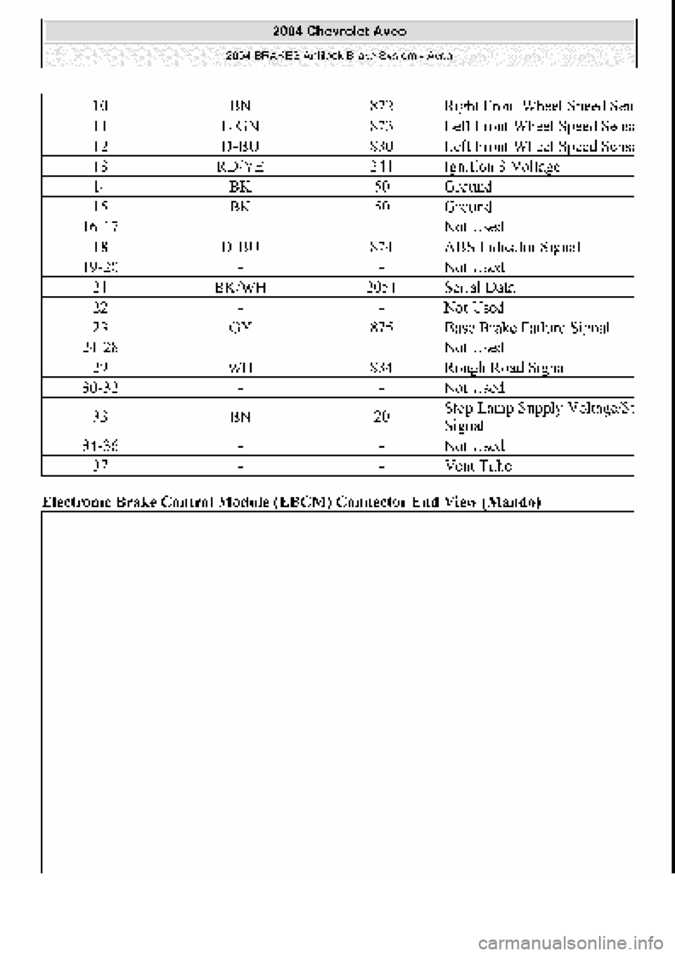 CHEVROLET AVEO 2002  Service Repair Manual 