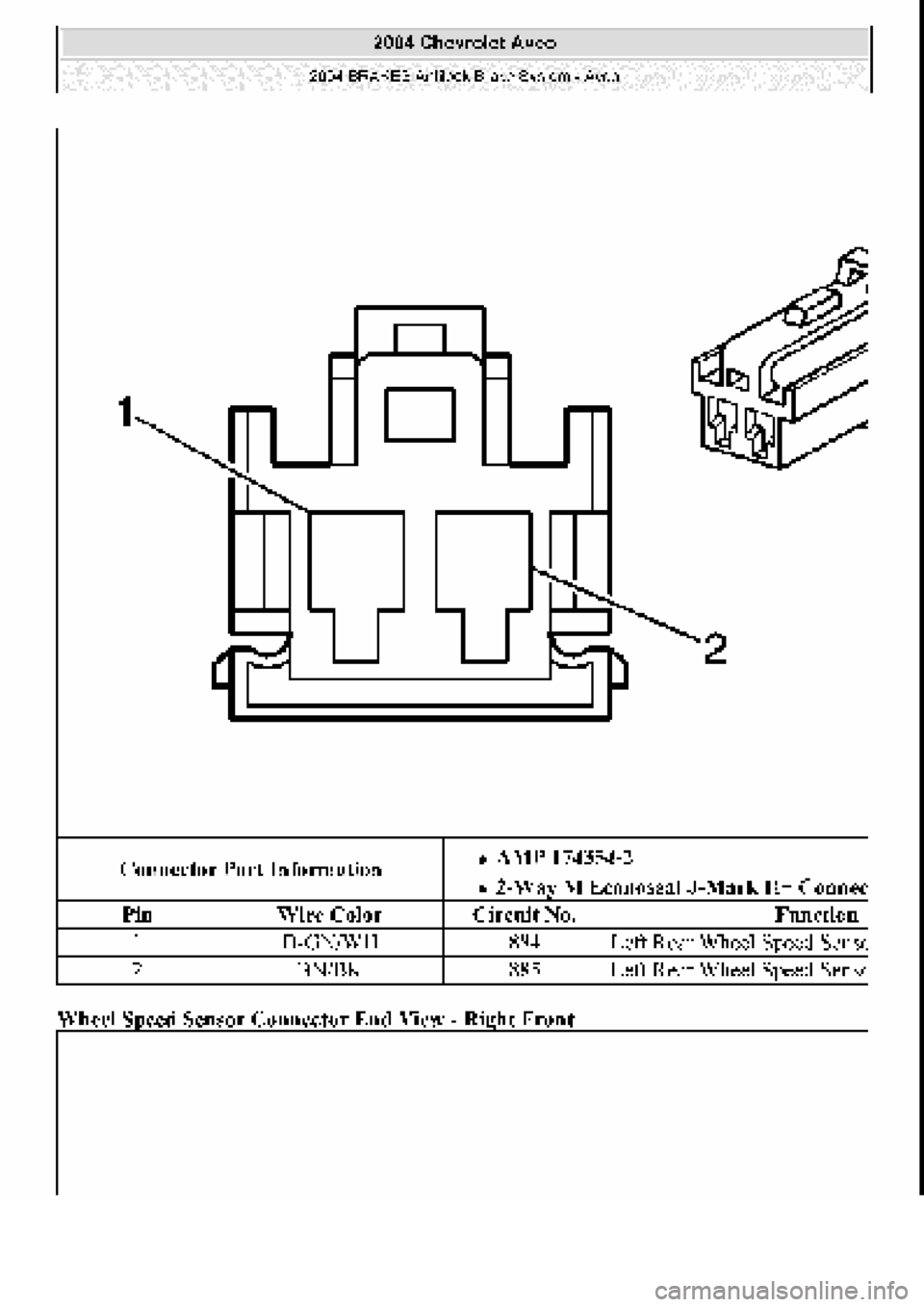 CHEVROLET AVEO 2002  Service Repair Manual 