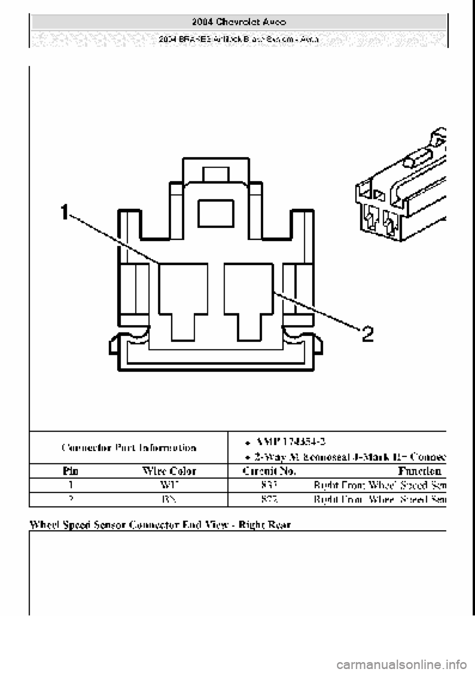 CHEVROLET AVEO 2002  Service Repair Manual 