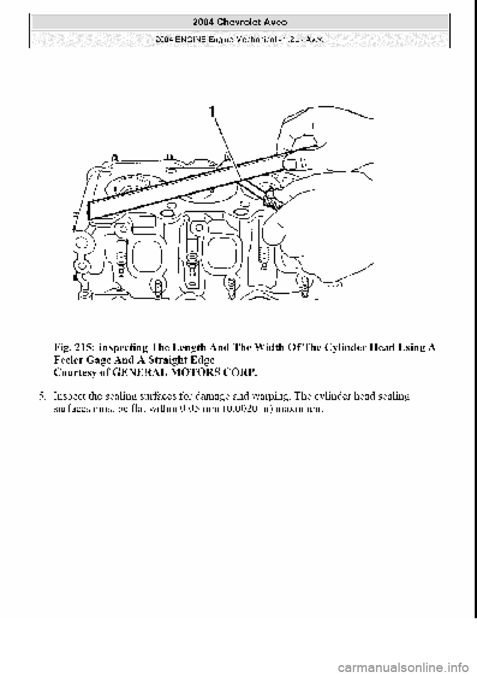 CHEVROLET AVEO 2002  Service Repair Manual 
