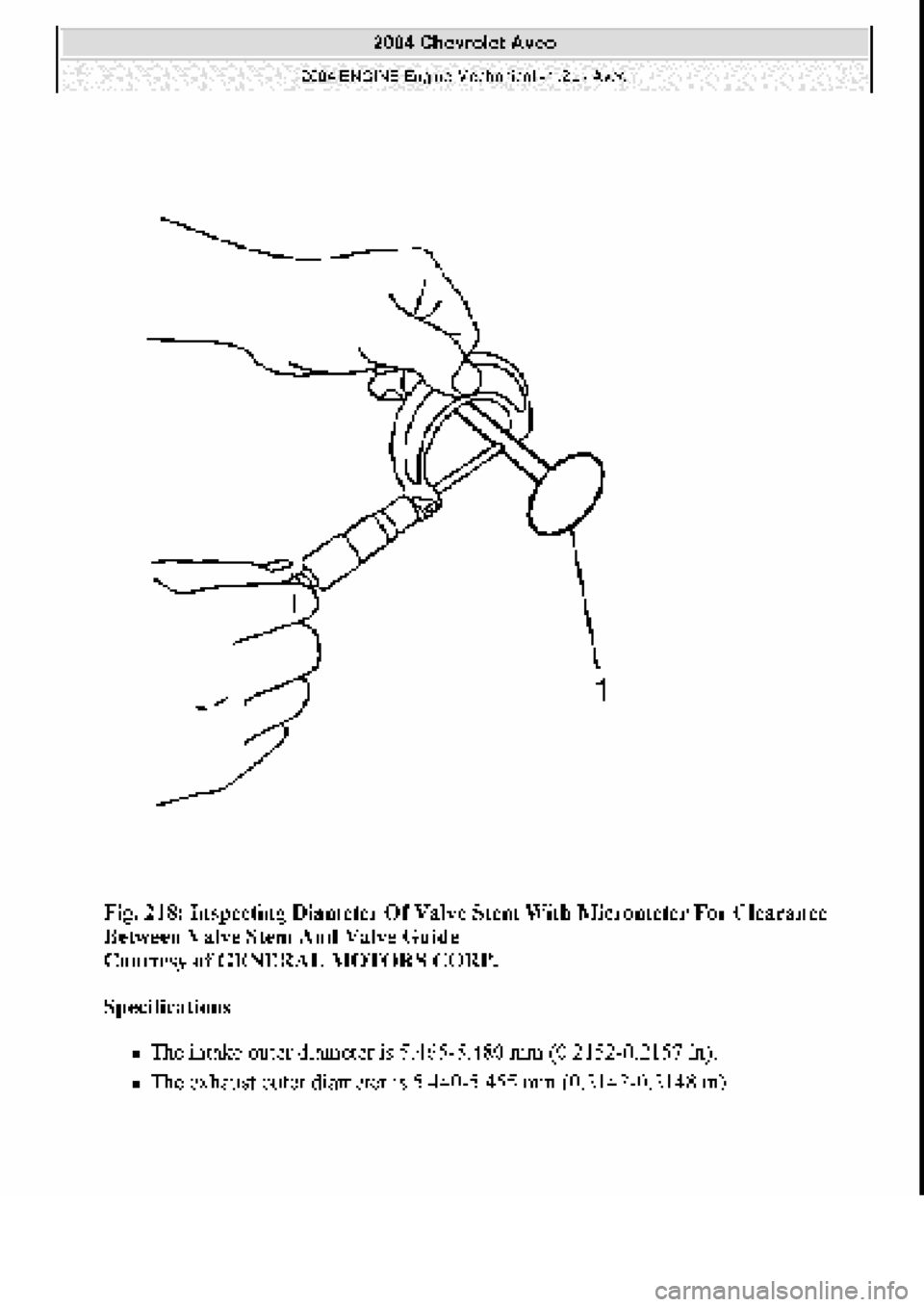 CHEVROLET AVEO 2002  Service Repair Manual 