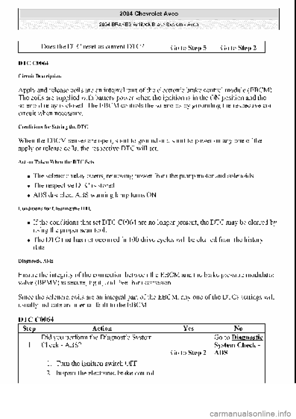 CHEVROLET AVEO 2002  Service Repair Manual 