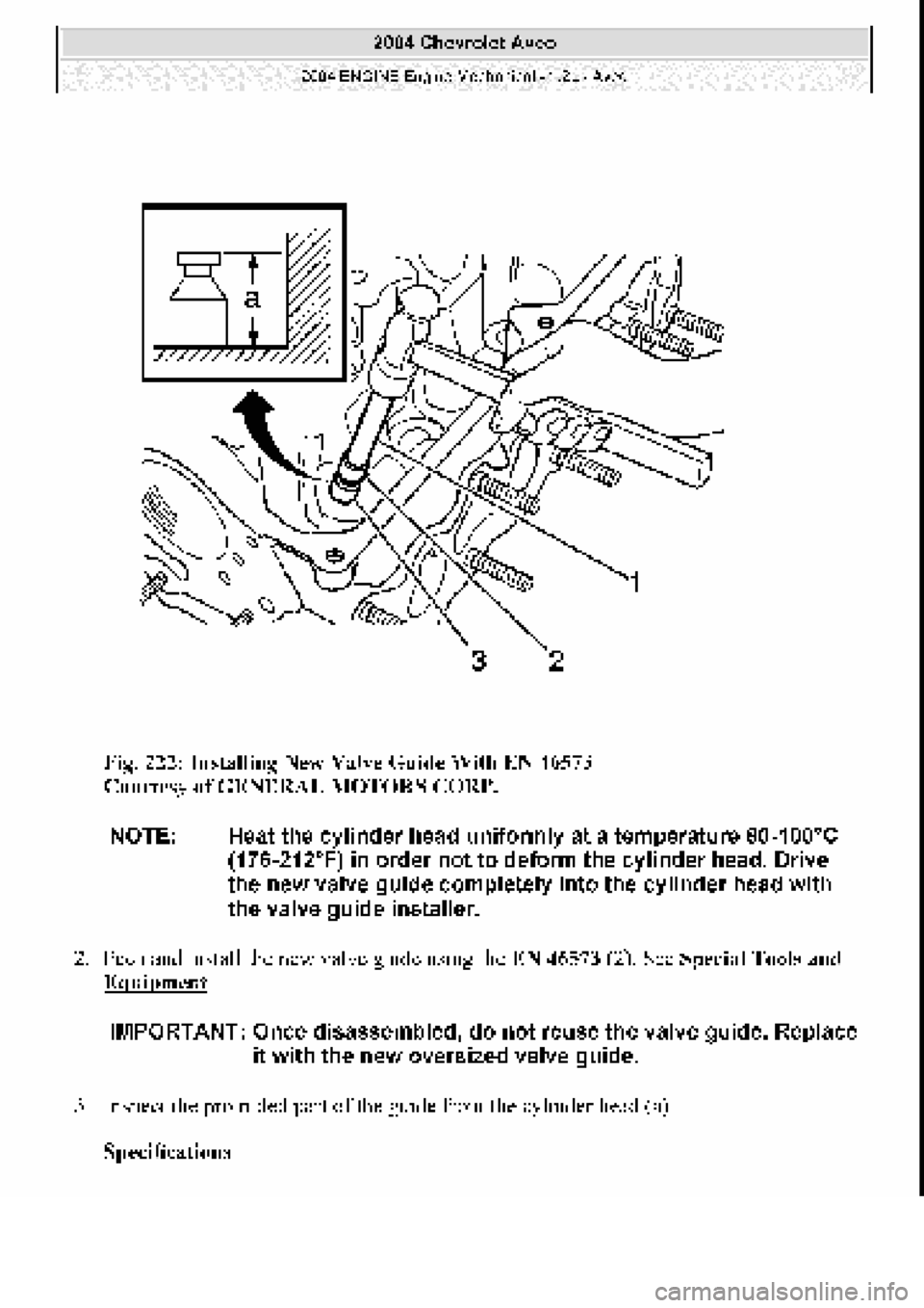 CHEVROLET AVEO 2002  Service Repair Manual 