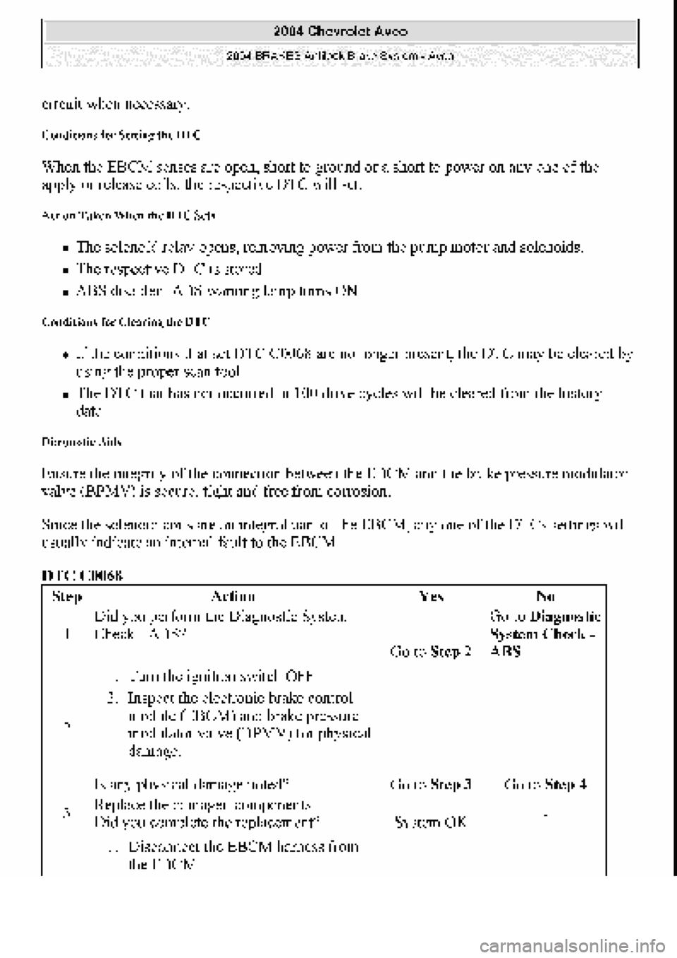 CHEVROLET AVEO 2002  Service Repair Manual 