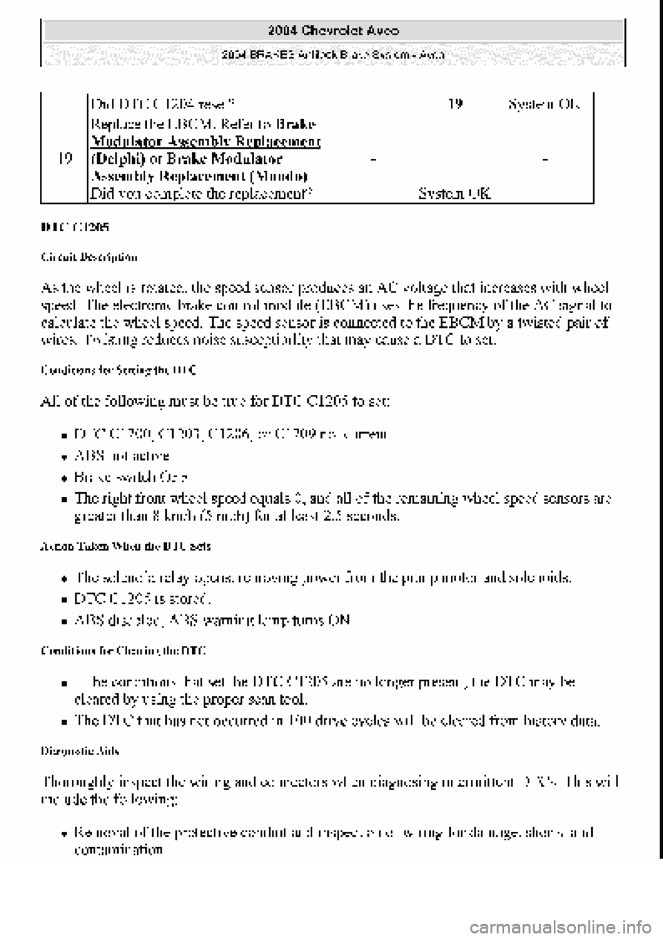 CHEVROLET AVEO 2002  Service Repair Manual 