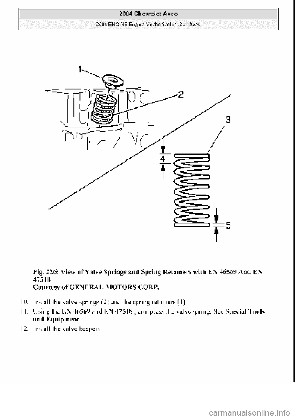 CHEVROLET AVEO 2002  Service Repair Manual 