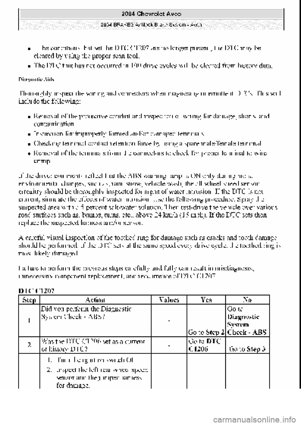 CHEVROLET AVEO 2002  Service Repair Manual 