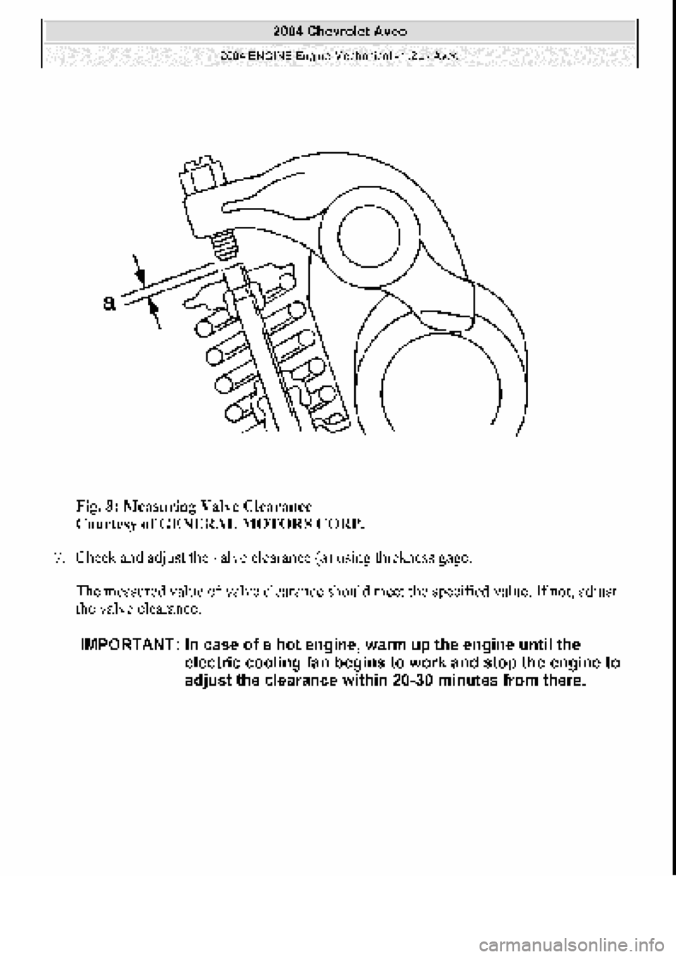 CHEVROLET AVEO 2002  Service Repair Manual 