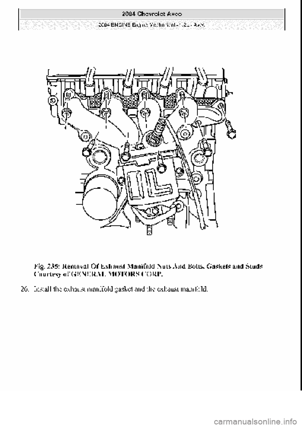 CHEVROLET AVEO 2002  Service Repair Manual 
