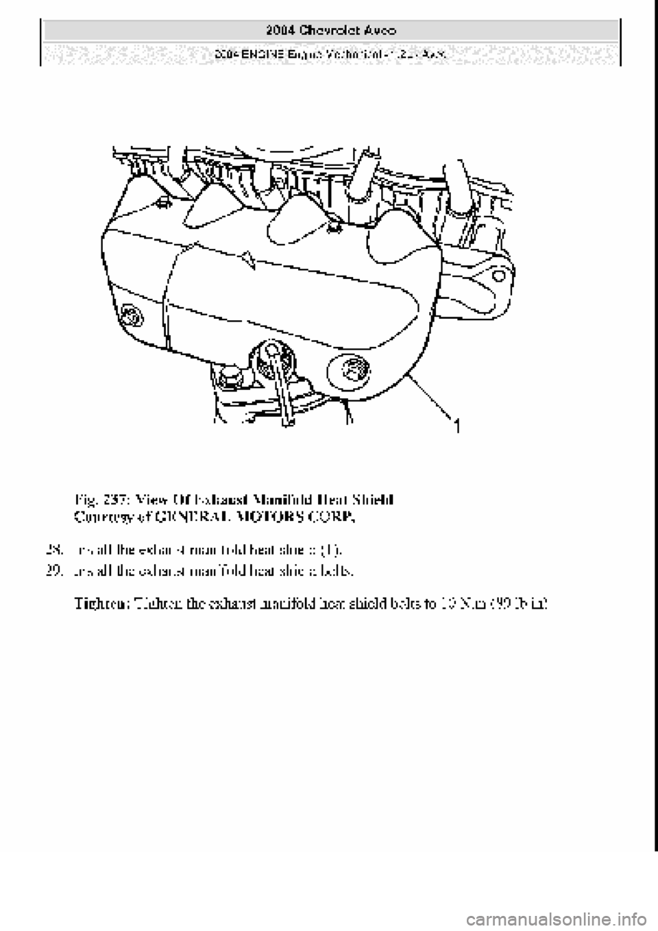 CHEVROLET AVEO 2002  Service Repair Manual 