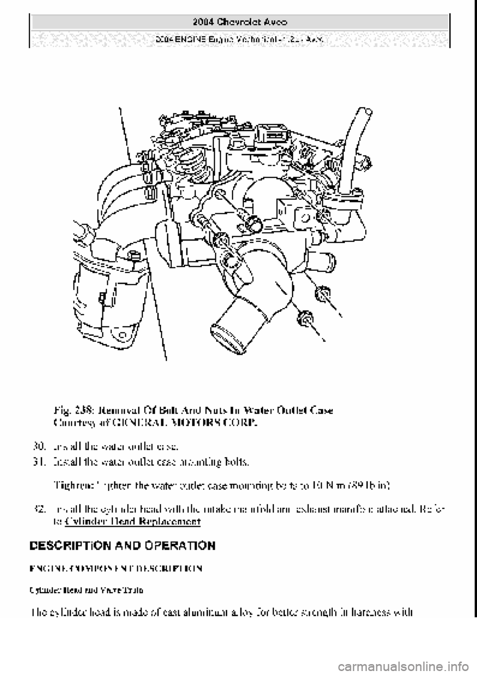 CHEVROLET AVEO 2002  Service Repair Manual 