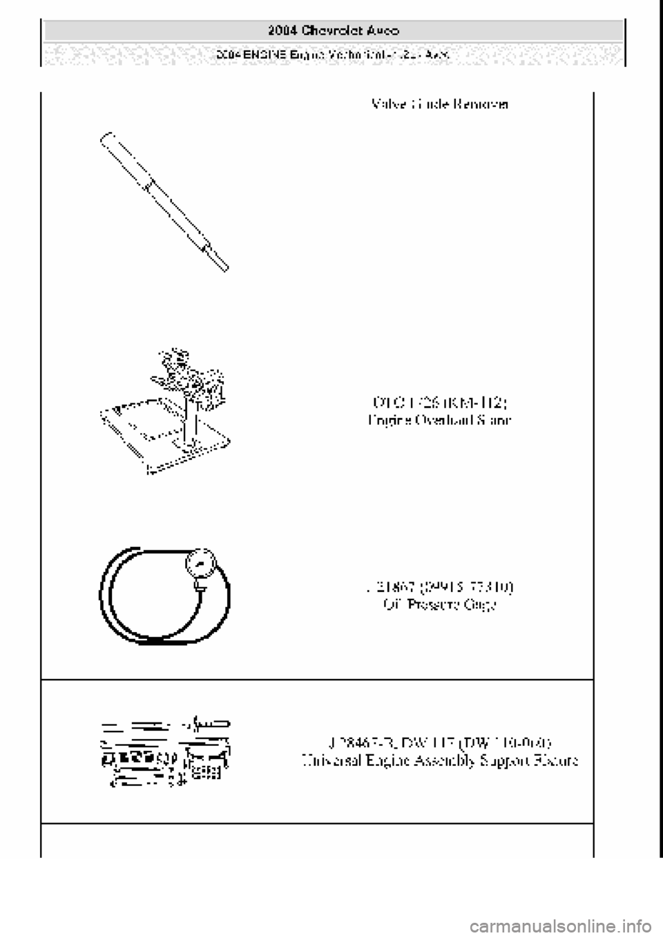 CHEVROLET AVEO 2002  Service Repair Manual 
