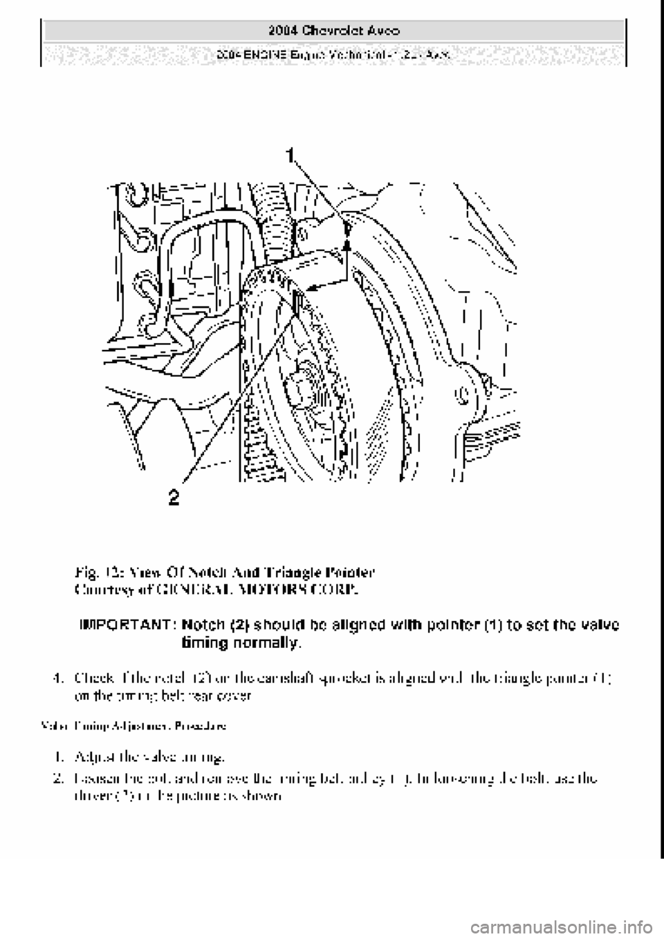 CHEVROLET AVEO 2002  Service Repair Manual 