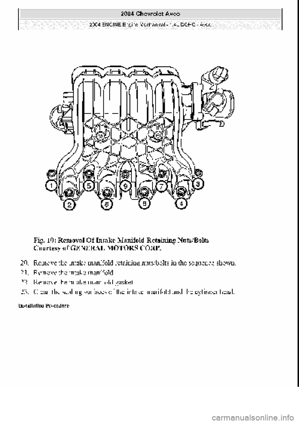CHEVROLET AVEO 2002  Service Repair Manual 