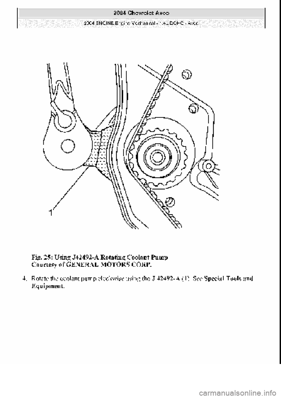 CHEVROLET AVEO 2002  Service Repair Manual 