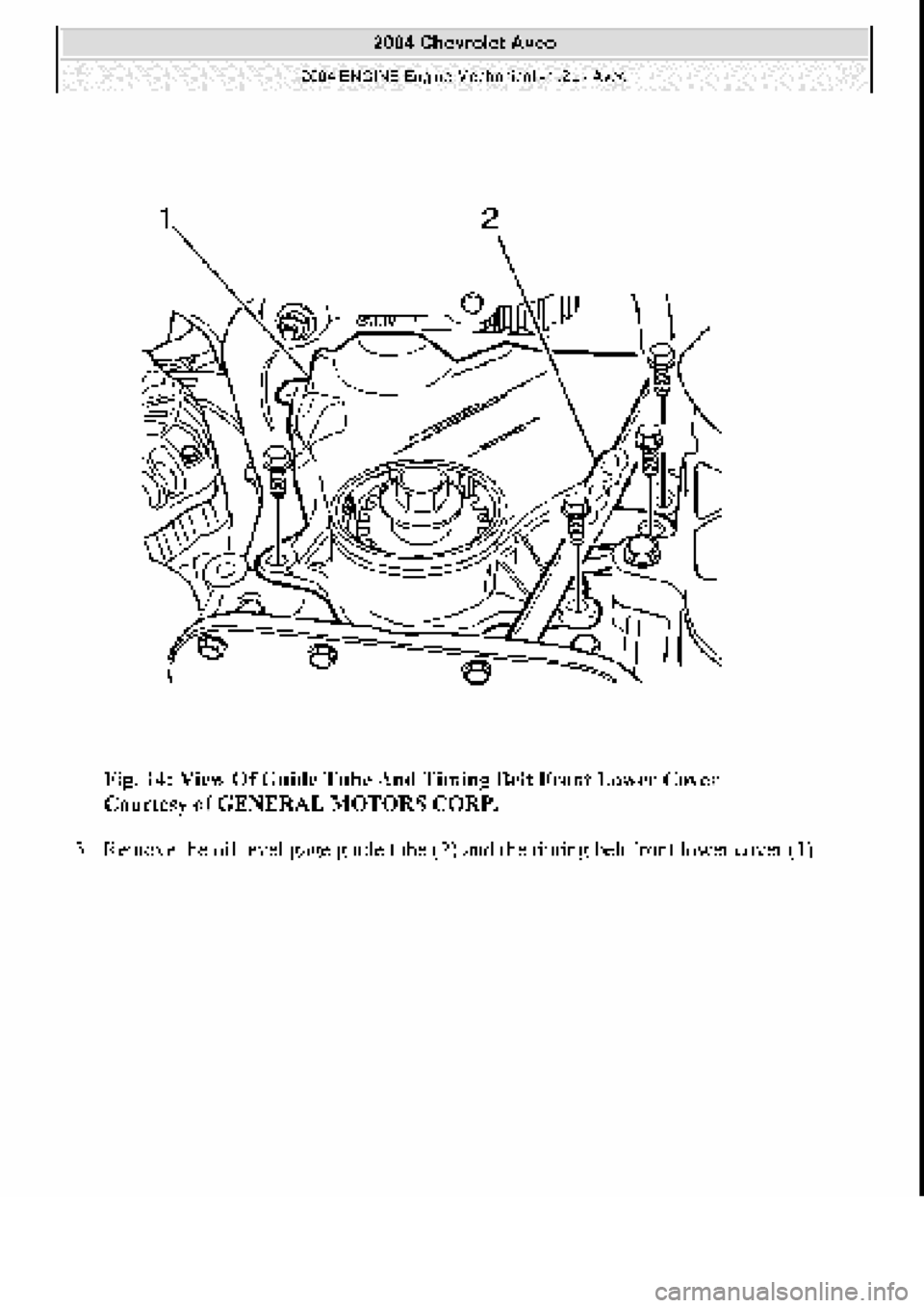 CHEVROLET AVEO 2002  Service Repair Manual 