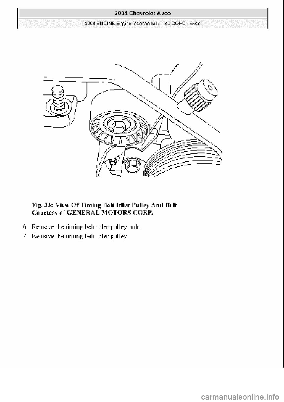 CHEVROLET AVEO 2002  Service Repair Manual 
