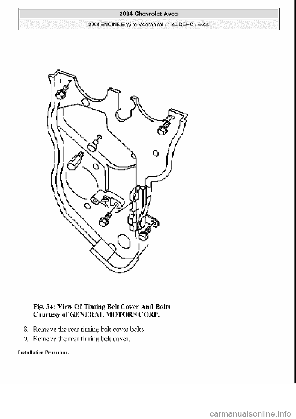 CHEVROLET AVEO 2002  Service Repair Manual 