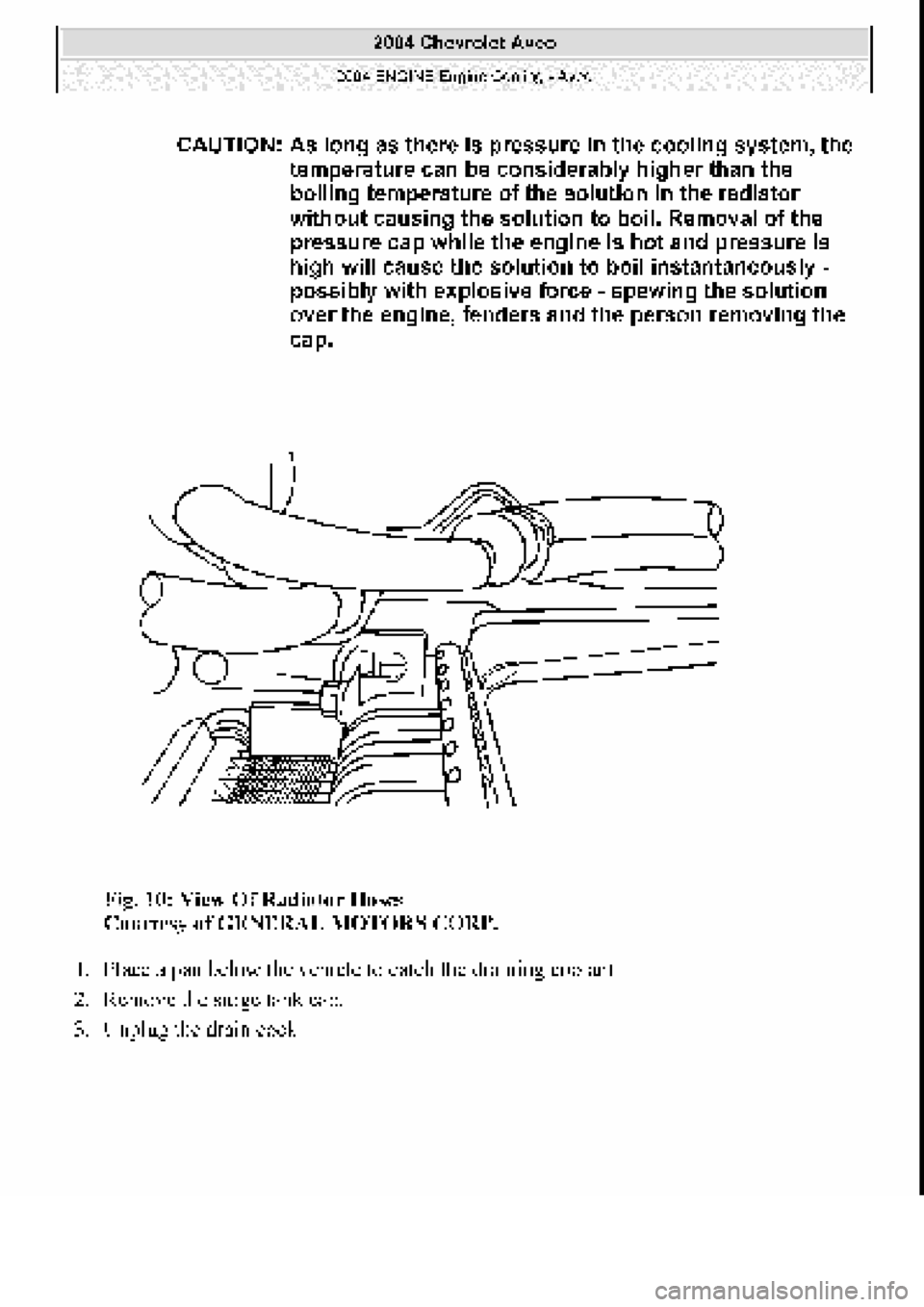 CHEVROLET AVEO 2002  Service Repair Manual 