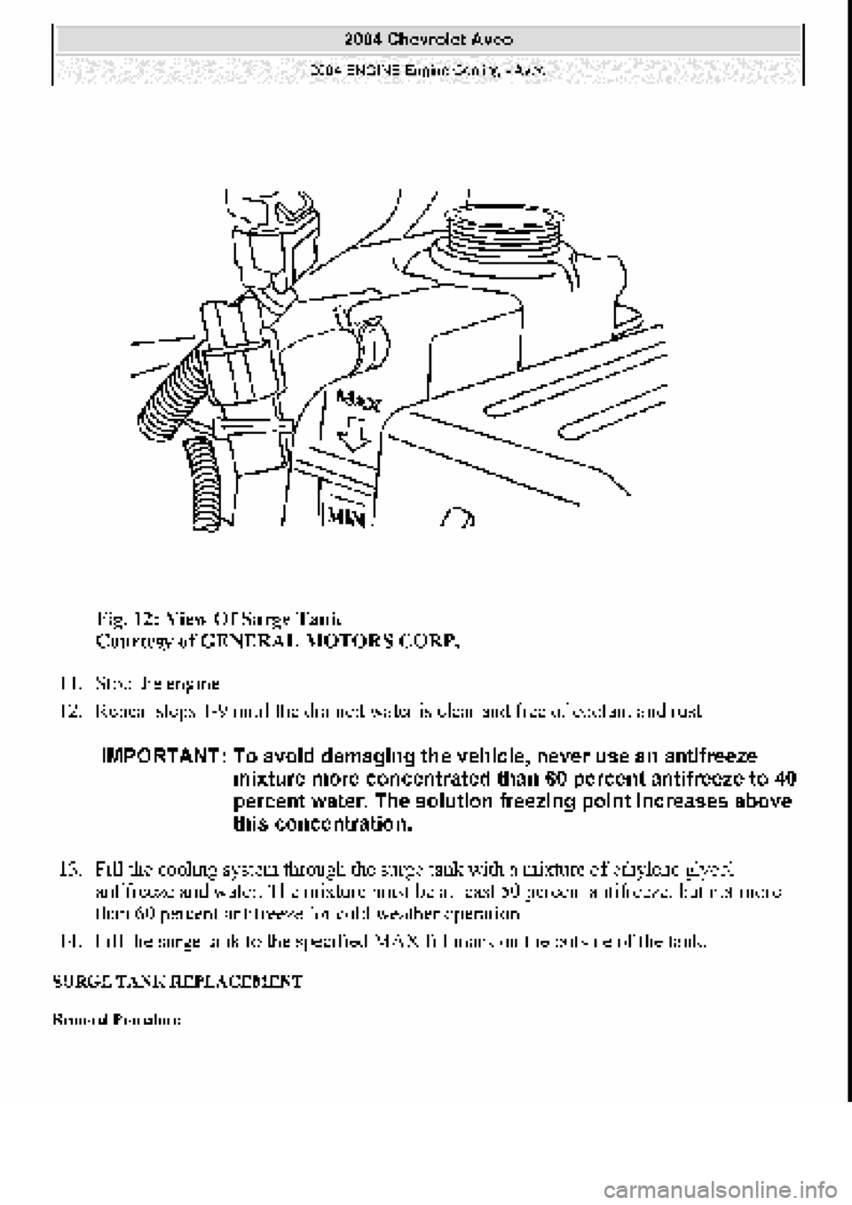 CHEVROLET AVEO 2002  Service Repair Manual 