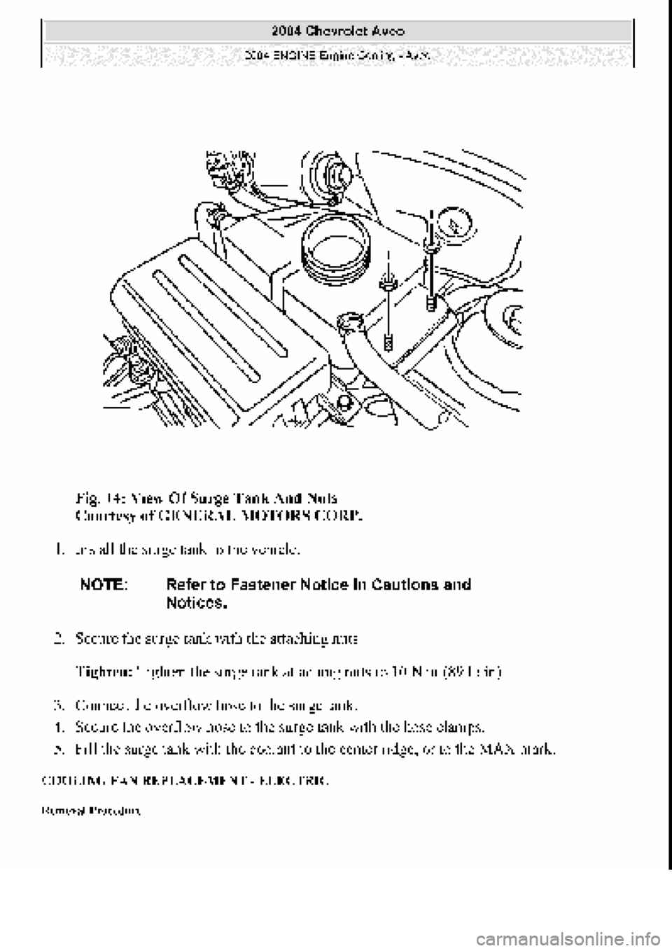 CHEVROLET AVEO 2002  Service Repair Manual 