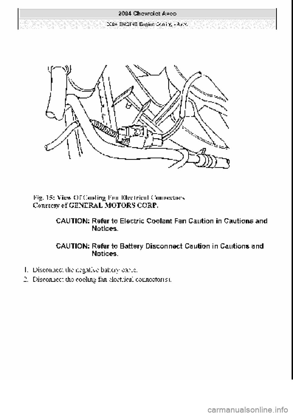 CHEVROLET AVEO 2002  Service Repair Manual 