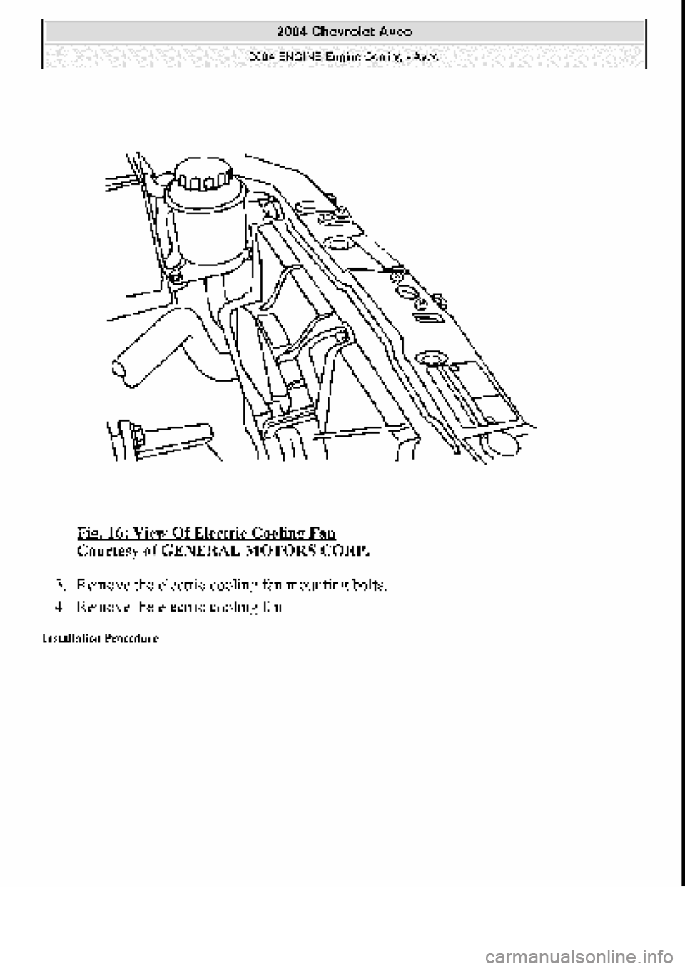 CHEVROLET AVEO 2002  Service Repair Manual 