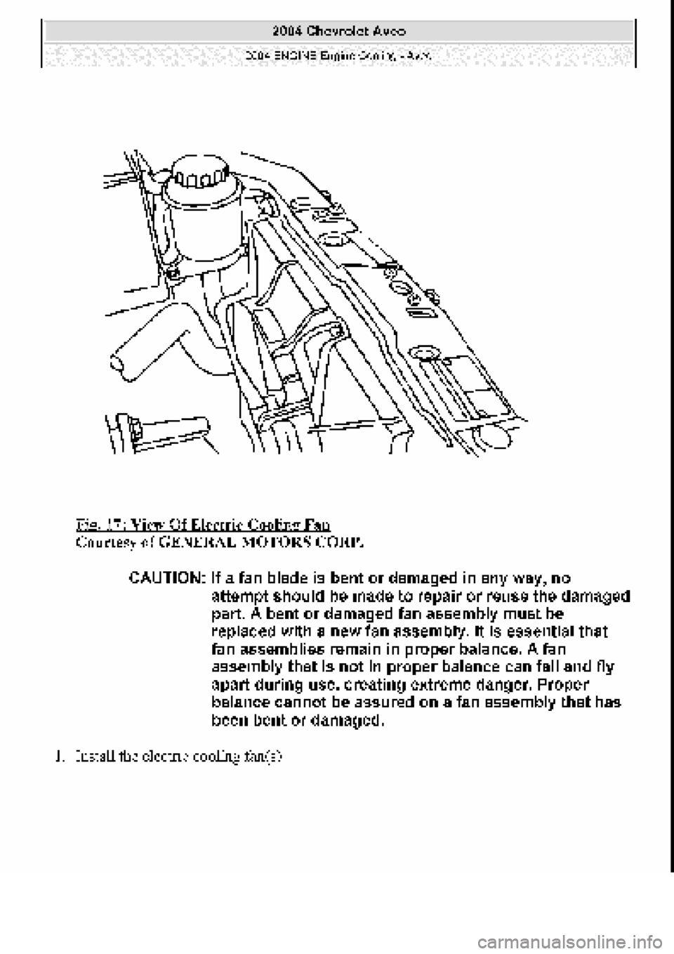CHEVROLET AVEO 2002  Service Repair Manual 