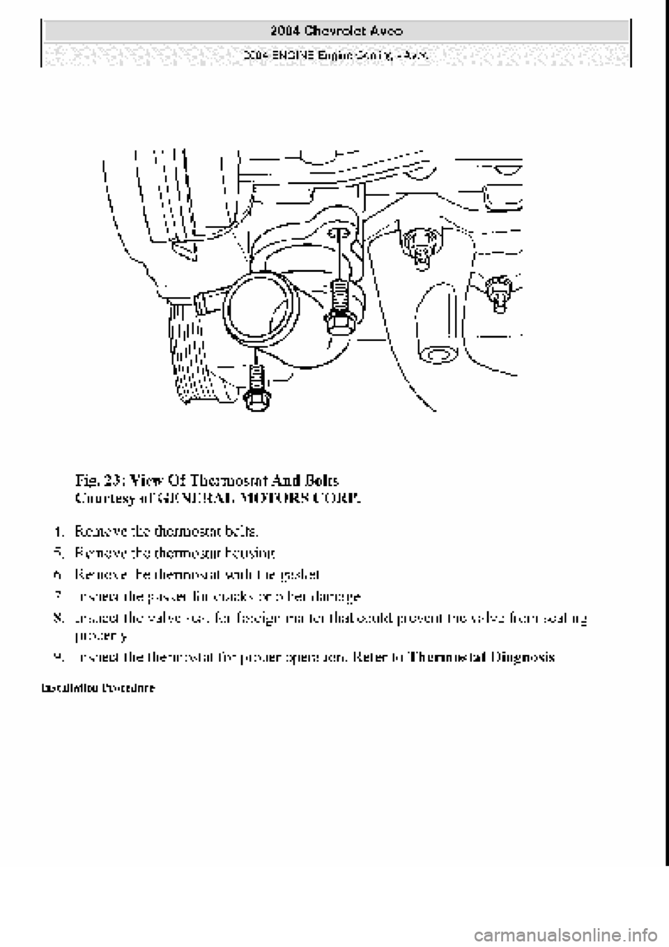 CHEVROLET AVEO 2002  Service Repair Manual 