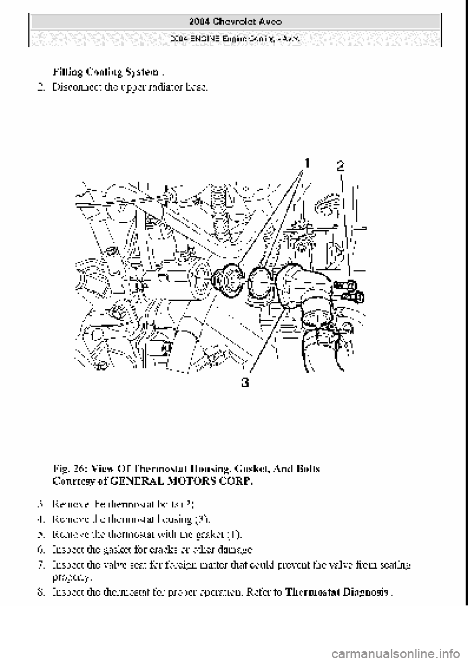 CHEVROLET AVEO 2002  Service Repair Manual 