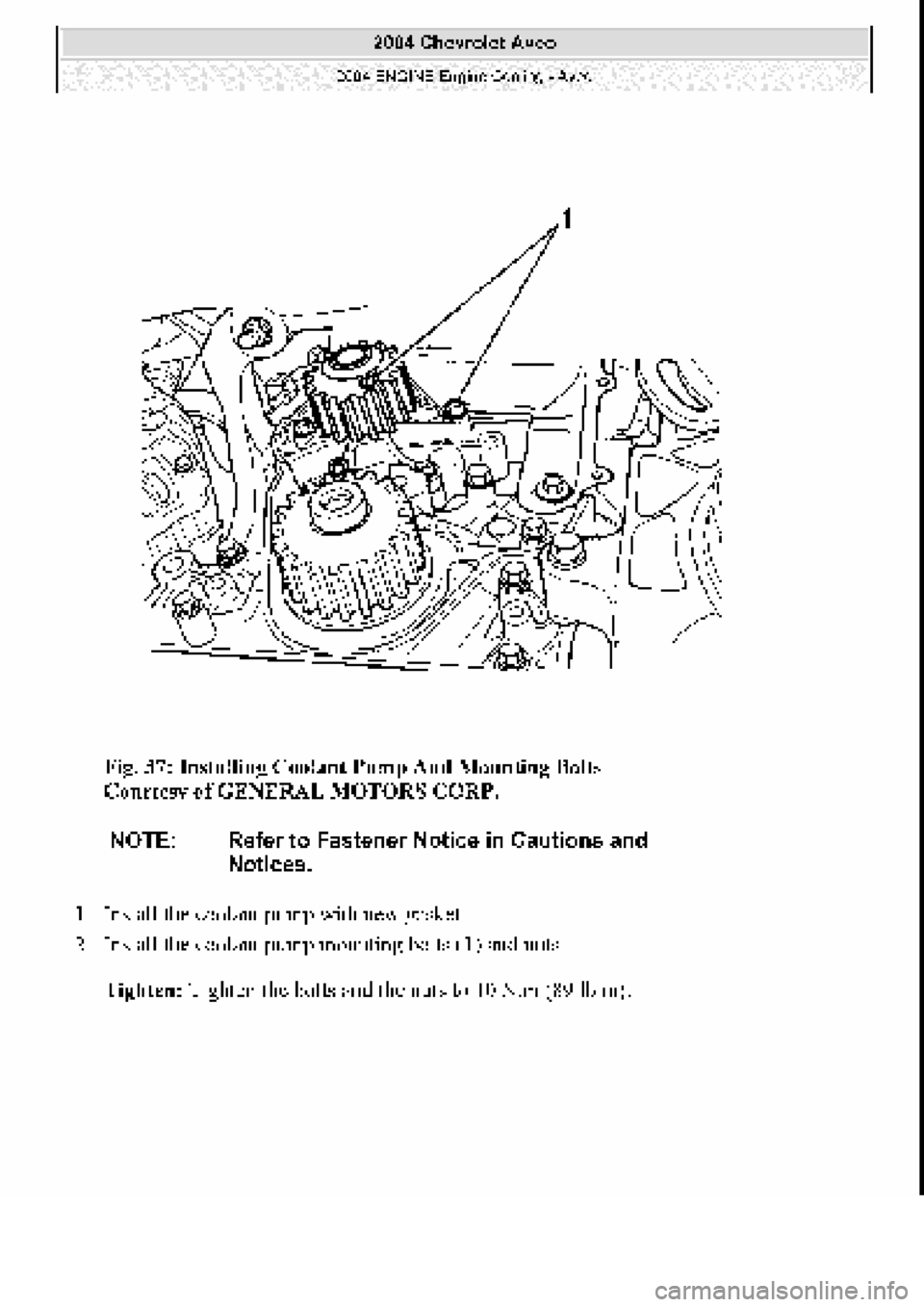 CHEVROLET AVEO 2002  Service Repair Manual 