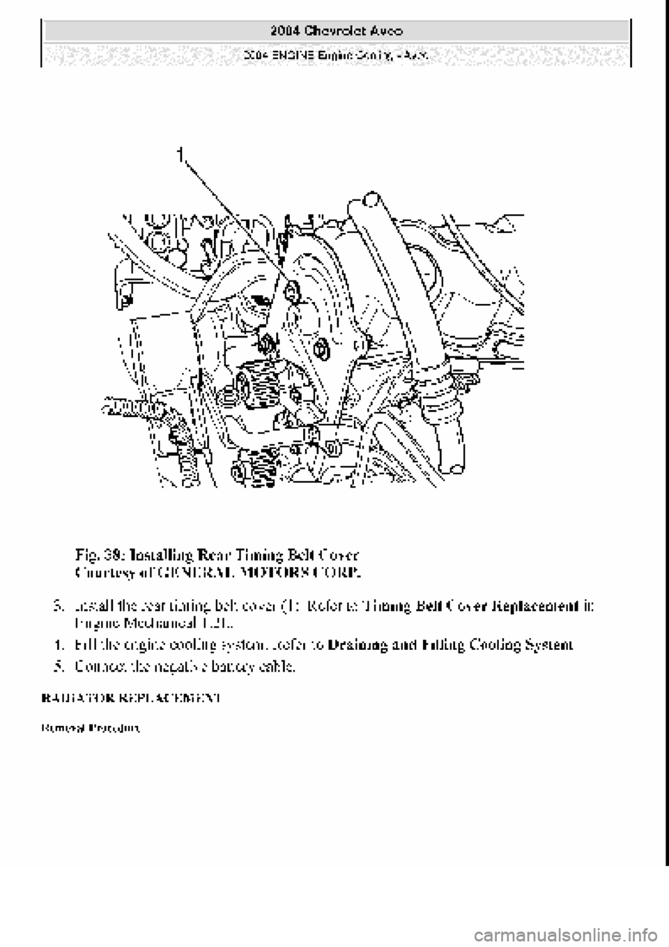 CHEVROLET AVEO 2002  Service Repair Manual 