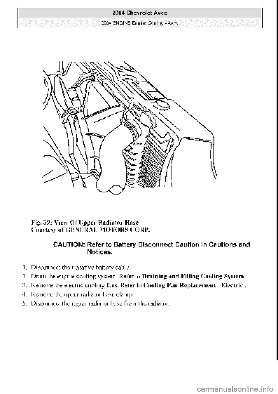 CHEVROLET AVEO 2002  Service Repair Manual 