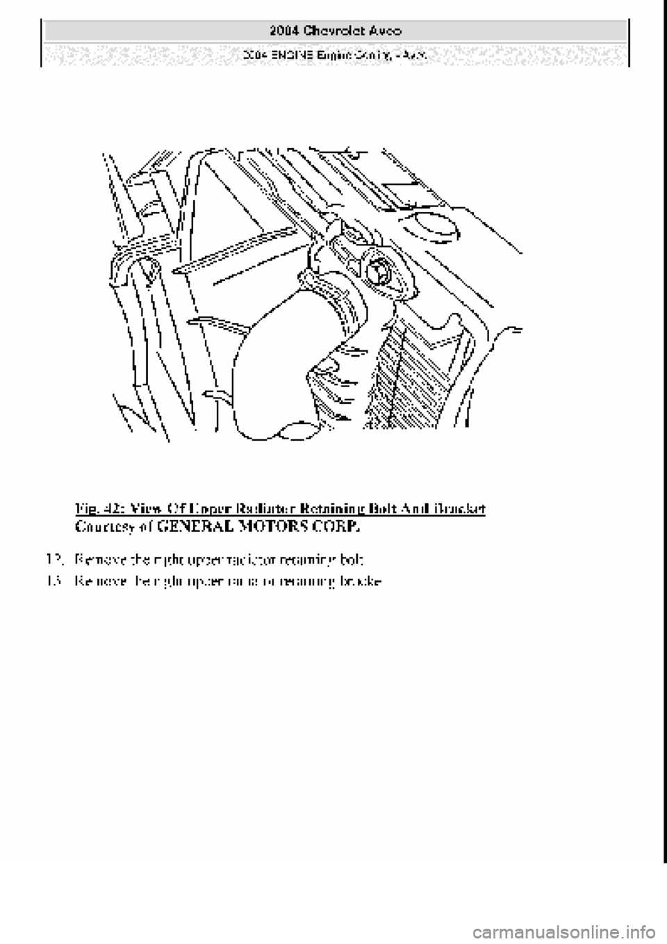 CHEVROLET AVEO 2002  Service Repair Manual 