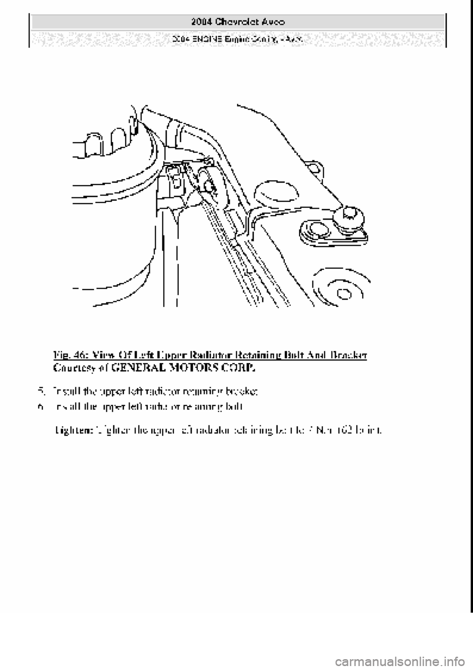 CHEVROLET AVEO 2002  Service Repair Manual 