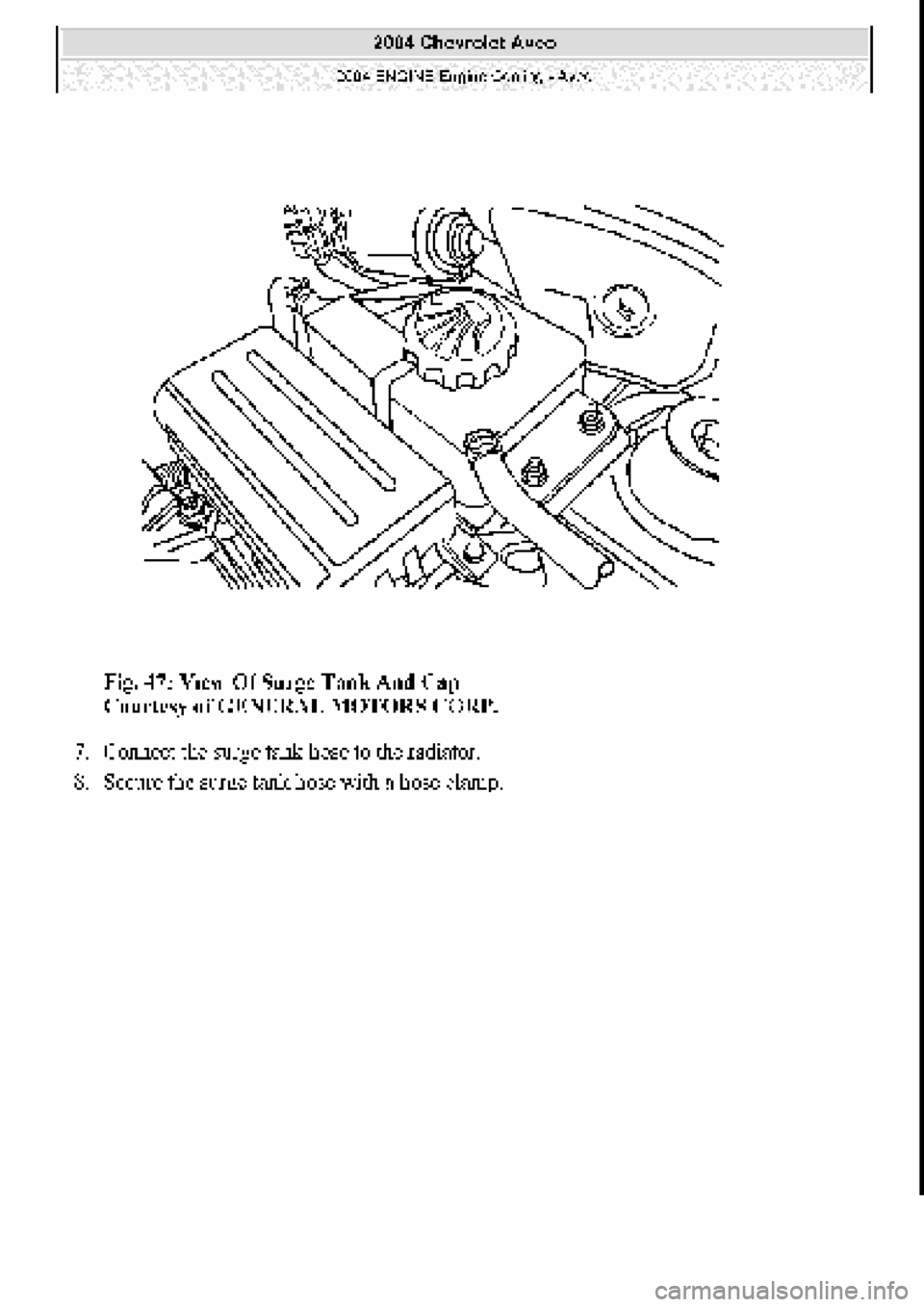 CHEVROLET AVEO 2002  Service Repair Manual 