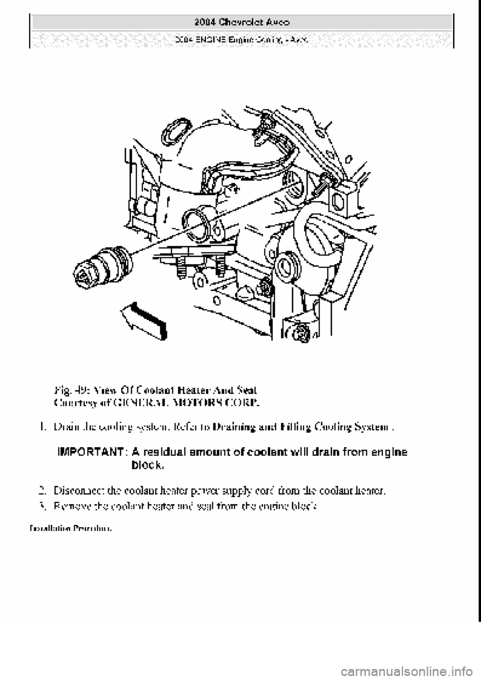 CHEVROLET AVEO 2002  Service Repair Manual 