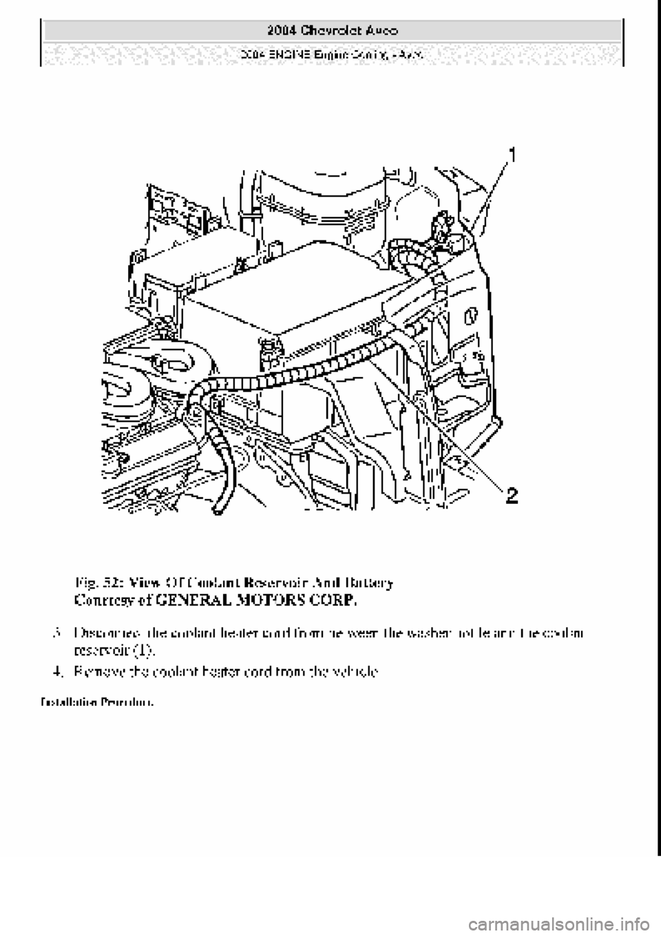 CHEVROLET AVEO 2002  Service Repair Manual 